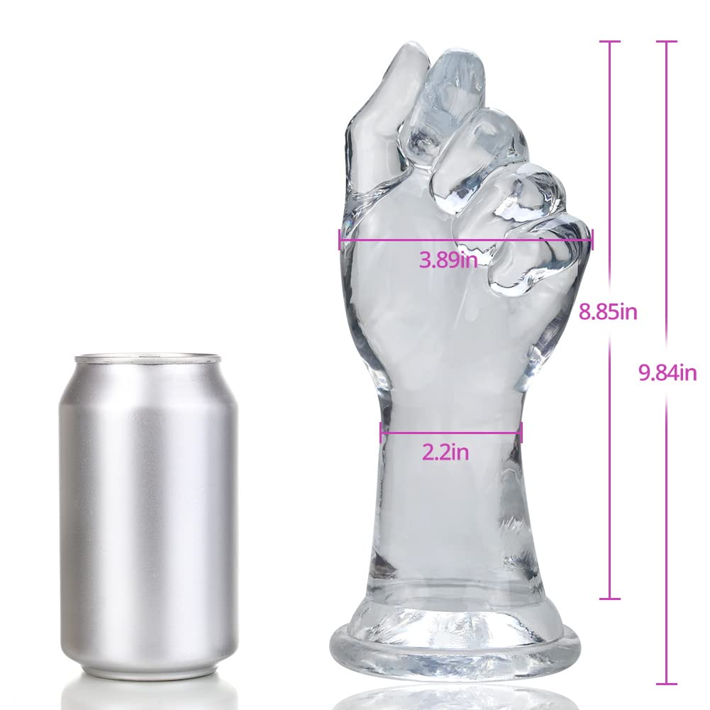 Fisting Anal Plug Realistic Hand Dildo with Suction Cup for Men Women Vaginal Prostate Massage Sex Factory: Transparent