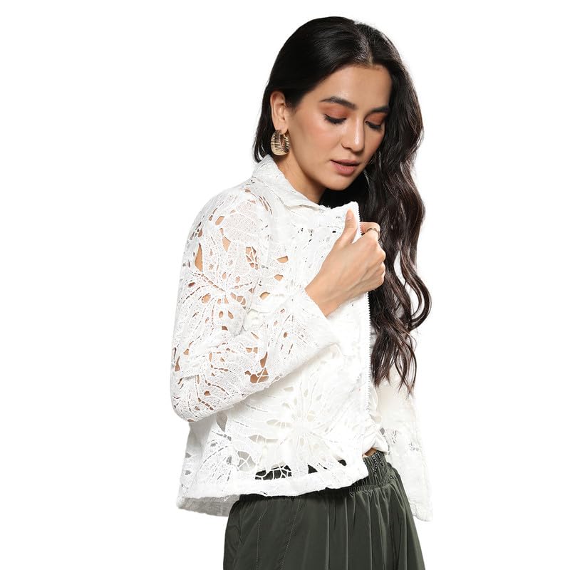 pinacolada Women's Jacket for Casual Wear | High Neck | Long Sleeve | Zipper Closure | Regular Fit | Jacket Crafted with Comfort Fit for Everyday Wear-picture-44