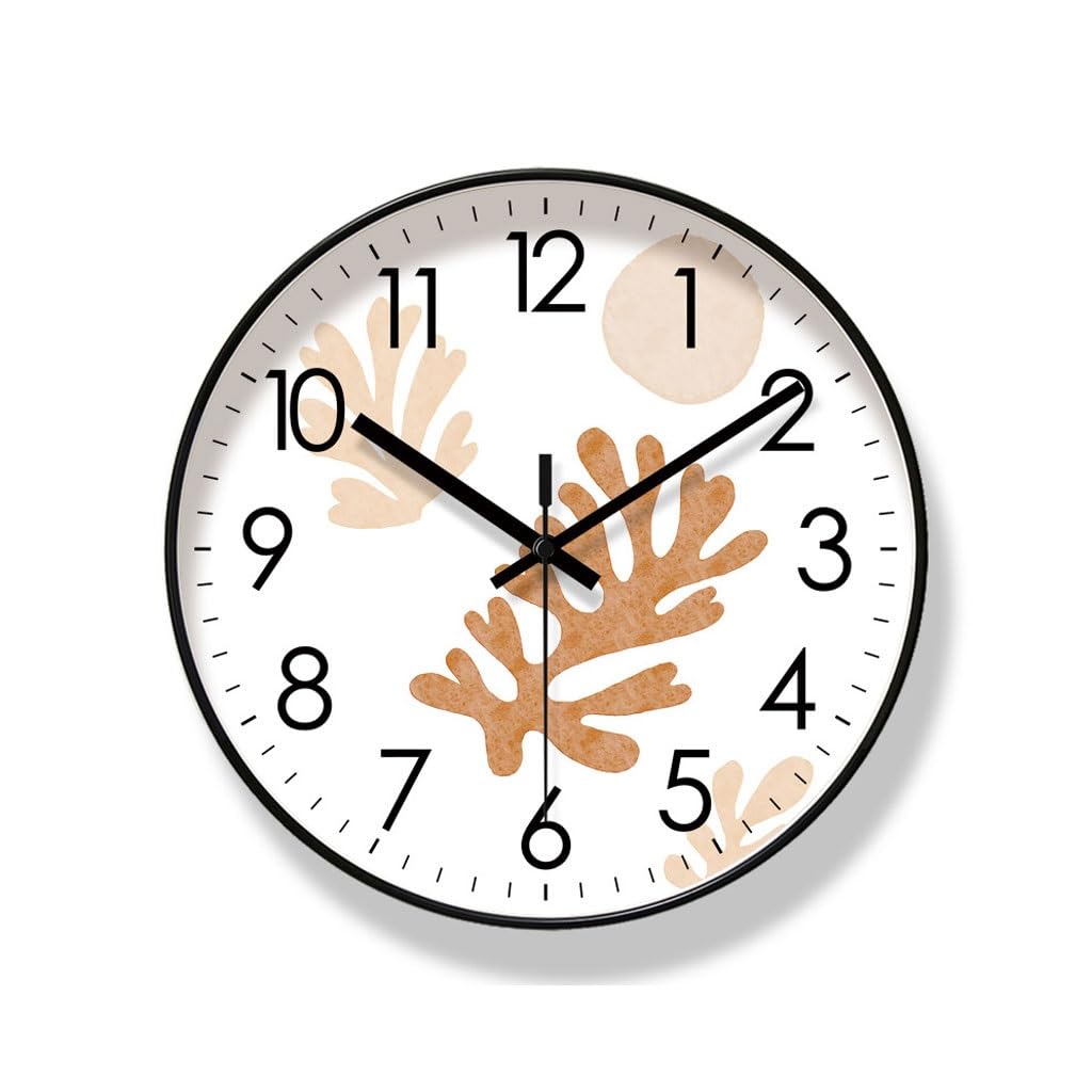 Orologio da parete Orologio da parete Simple Sweep Second Orologio da soggiorno Orologio da casa Orologio da parete Orologio da studio Orologio al quarzo silenzioso Reloj De Pared(A)