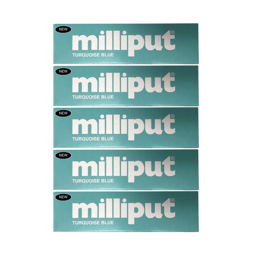 Milliput Epoxy Putty - Turquoise Blue 113.4g Kit - 5pk