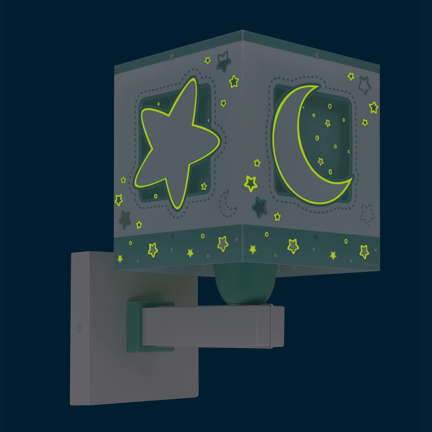 Dalber Moonlight Lámpara Aplique de Pared, 15 W, Verde