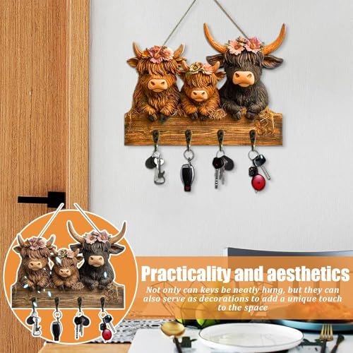 Soporte para llaves de pared y colgador de abrigos para dormitorio y pasillo 6