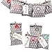 Produktbild Frau WUNDERVoll® DIY Adventskalender zum Befüllen Bescherung, grau/taupe - weiße Sterne Papiertüten 13x16,5cm, Ziffern bunt pastell/Weihnachten Aufkleber Advent Kalender Kinder Geschenkbeutel
