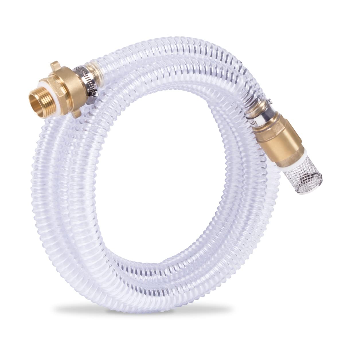 VONROC Tubo di aspirazione 4m x 25mm, 1'' a spirale per pompe d'acqua - Universale