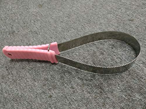 NRTFE Shedding Blade Horse Brush Scraper Stainless Steel Shed Blade for Dogs (one Loop)