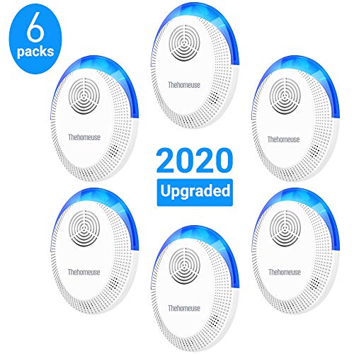 Preisvergleich Produktbild Ultraschall-Schädlingsbekämpfer, Plug-in zur Bekämpfung elektronischer Insektenschutzmittel, 6 PCS Mäuse- und Schädlingsbekämpfungsmittel, Repeller für Ameisen, Fliegen, Mücken, Kakerlaken, Ratten