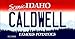 SMART BLONDE Caldwell Idaho State Metal Novelty Aluminum Key Chain KC-9866
