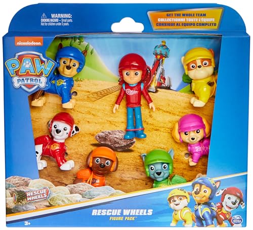 Paw Patrol Pat Patrouille Coffret Cadeau 7 Figurines Rescue Wheels Figurine À Collectionner Thème Tout Terrain Pat Patrouille Jouet Cadeau Enfant Et + Jouet Enfant Et + - vue 8