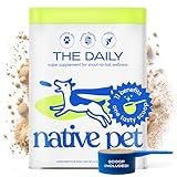 Native Pet Dog Vitamins & Supplements - 60 Scoops - 11-in-1 Multivitamin for Dogs with 21 Supplements & Vitamins – Nutritious Food Topper Powder - Pet Health & Puppy Essentials - 60 Scoops
