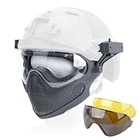 ⭕タクティカルヘルメット メッシュマスク サバゲー 装備 防具 ゴーグル 迷彩 Amazon.co.jp: タクティカル マスク ファースト ヘルメット