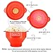 The Original Korcci Microwaveable Silicone Popcorn Popper, BPA Free Microwave Popcorn Popper, Collapsible Microwave Popcorn Maker Bowl, Dishwasher Safe - Red