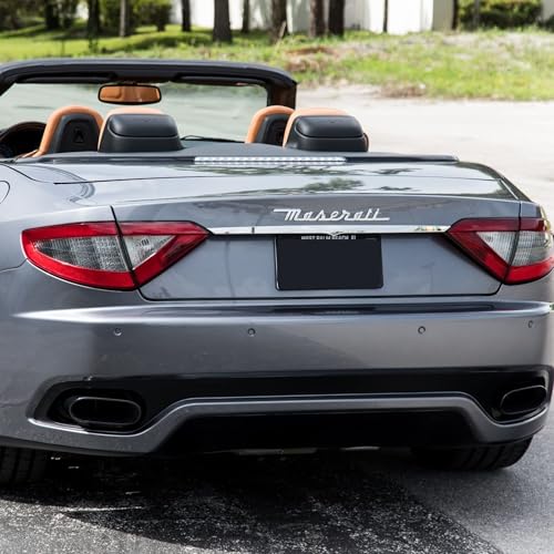 Image of Lettering Badge,Rear Trunk Nameplate Emblem Compatible with Qvattroporte,Ghiblii Series Accessories(Chrome)
