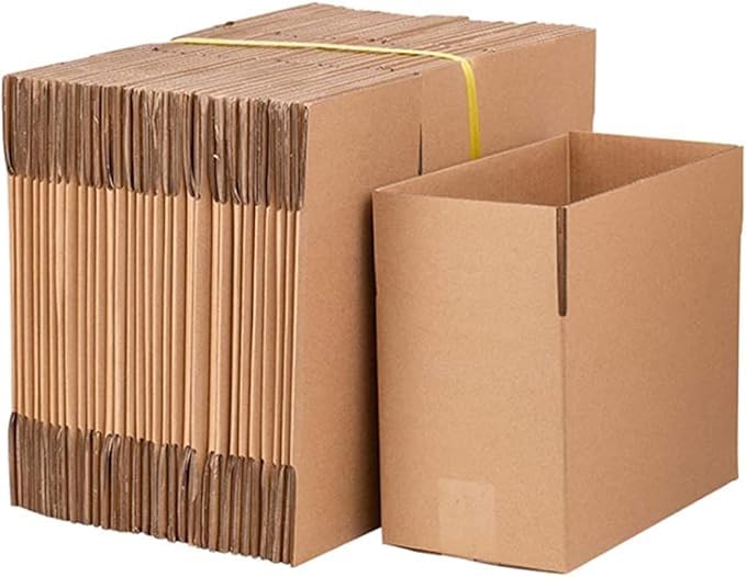Scatole di cartone 70x45x40 cm - 10 Pezzi - Scatola di Cartone a Doppia Onda, Resistenti - Imballaggi per Spedizione e Trasloco