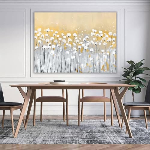 Cuadros de lienzo de flores abstractas para decorar paredes de dormitorios y salones 2