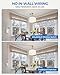 Wireless Light Switch and Receiver Kit, WILAWELS Wireless On Off Switches for Ceiling Light, Lamp, Moveable Remote Wall Switch, 100FT RF Range, No in-Wall Wiring Required, Pre-Programmed W06RC1106
