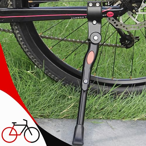 Retoo Fahrradständer Höhenverstellbar 24-29 Zoll – 26,5 cm Robuster und Widerstandsfähiger Aluminium Seitenständer, rutschfest, Extra Stabil, Universal für Mountainbike, E-Bike, Rennrad