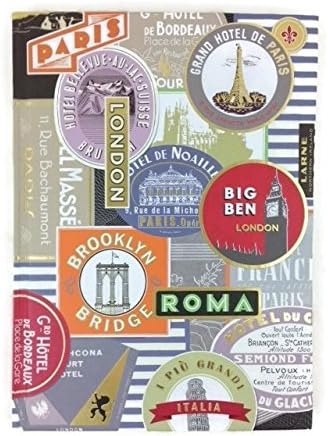 Vintage Traveller's Lined Deluxe Notebook Journal (Globetrotter) Office Product – Day to Day Calendar