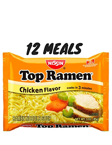 Nissan Top Ramen Chicken Noodle Soup 12 meals