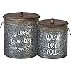Bin set deluxe laundry service  urban country home decor