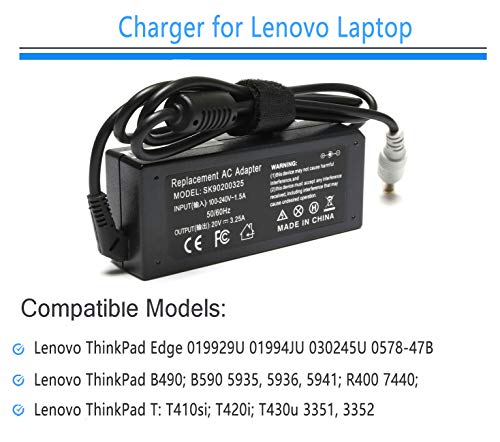 65W-AC-Adapter-Laptop-Charger-for-Lenovo-Thinkpad-E545-T530-T61-X140e-X230-Edge-15-E430-E520-E530-E535-SL500-SL510-T430u-T520-X120e-X130e-X131e-X200-X201-X220-X230t-X300-X60-S230u-Twist-Power-Cord