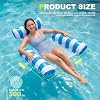 SULIMRA Inflatable Pool Floats Adult, 2 Pack Thick Pool Floaties Heavy Duty, Non-Stick PVC Rafts Chairs with Mesh Seat, Hammock Noodles Lounger for Summer Water Party Lake Beach #4