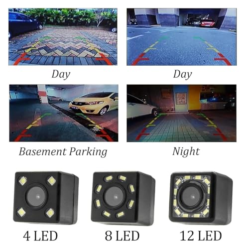 Caméra de recul AHD 1080P avec vision nocturne HD et grand angle 180°