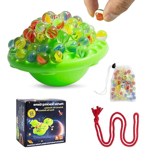SHENGYIG Equilíbrio jogo, divertido brinquedo educativo divertido, brinquedo de equilíbrio portátil, com 60 bolas coloridas, jogos para crianças para idosos 3 anos, jogo pensamento para 1 - 4 pessoas