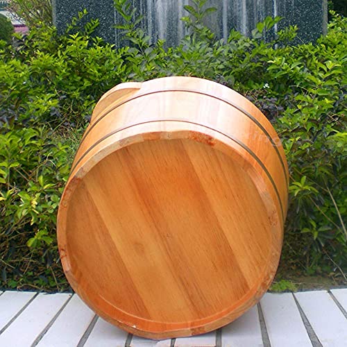 Cubeta de baño de pies de madera con doble asa miniatura 4