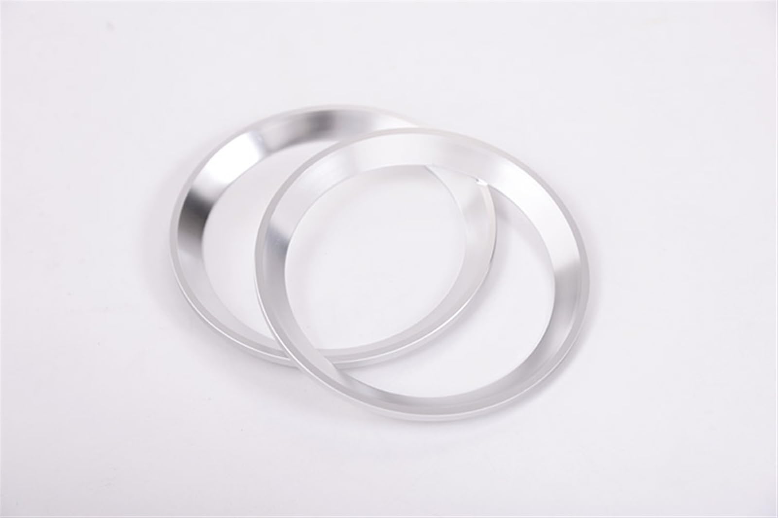 Komponenten Auto-Mittelkonsole, AC-Klimaanlage, Entlüftungsauslass, Dekorationsring Für Land Rover Für Defender 90 110 130 2004-19(Silver)