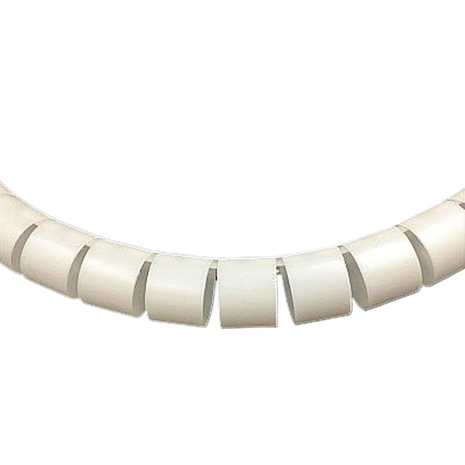Organizador de Cables en Espiral Flexible, Protector Cable Almacenamiento, Tubo PE, 1/3/5/10 Metros, 8/12/16/22/28/32/42mm Pasacables Suelo(White,42 MM_10 Meters)