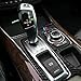 Car Gear Shift Panel Cover Trim Carbon Fiber Sticker Decal fits for BMW X5 X6 E70 E71 Accessories (A) - ONLY for 2010-2014