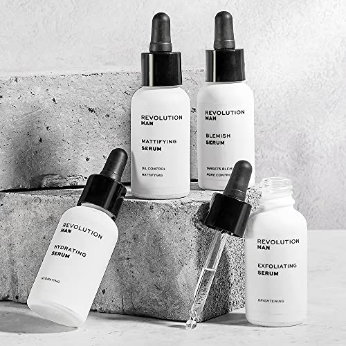 Image of Revolution Man Blemish Serum Face Exfoliator & Cleanser, Deeply Cleanses For A Clearer Complexion, Vegan & Cruelty-Free