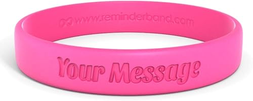 Miniatura 8 de Reminderband - Pulsera clásica de silicona 100% personalizada  Pulsera de goma de silicona personalizada  Personalizable, eventos, regalos, apoyo,