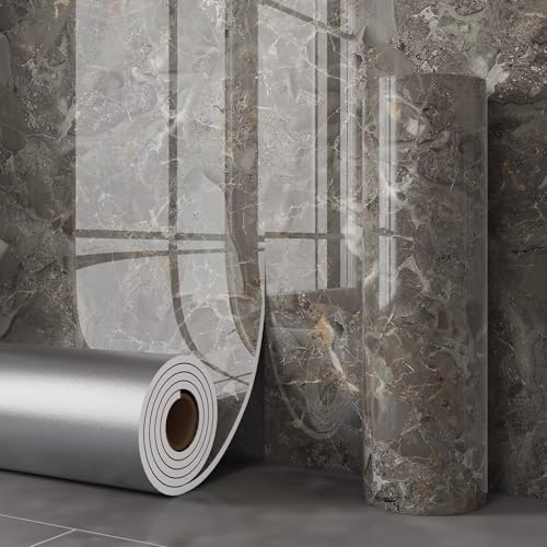 Zeihyeurus Pared Autoadhesivas De MáRmol,Laminas PVC Pared Marmol,Papel Adhesivo Marmol,Peel & Stick,FáCil De Instalar Y Limpiar,para BañO Cocina Gabinete Muebles DecoracióN