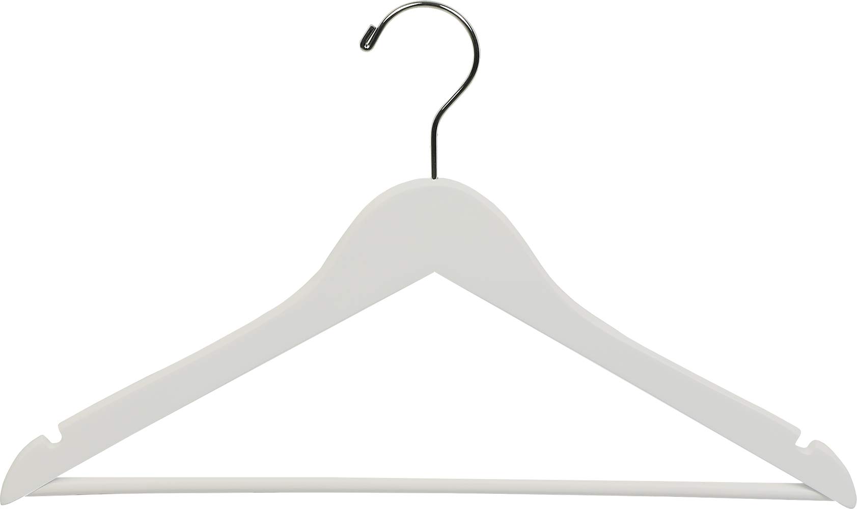 The Great American Hanger Company Lot De 25 Cintres En Noyer – Avec Clips Et Encoches – Gain De Place, Antiglisse