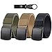 Gürtel Herren Arbeitsgürtel, KNNICE Taktischer 3, 8cm Breite Nylon Unisex Canvas Damen mit Taktischem Molle Beutel oder Wasserflaschenclip, 3er *Schwarz+grün+braun, Einheitsgröße