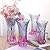 WHJY 9 inch Crystal Glass Colorful Vase for Centerpieces,Smoking, Flower Arrangements,Home Decor,Wedding or Gift Phoenix Tail Shape Thickened and Heavy