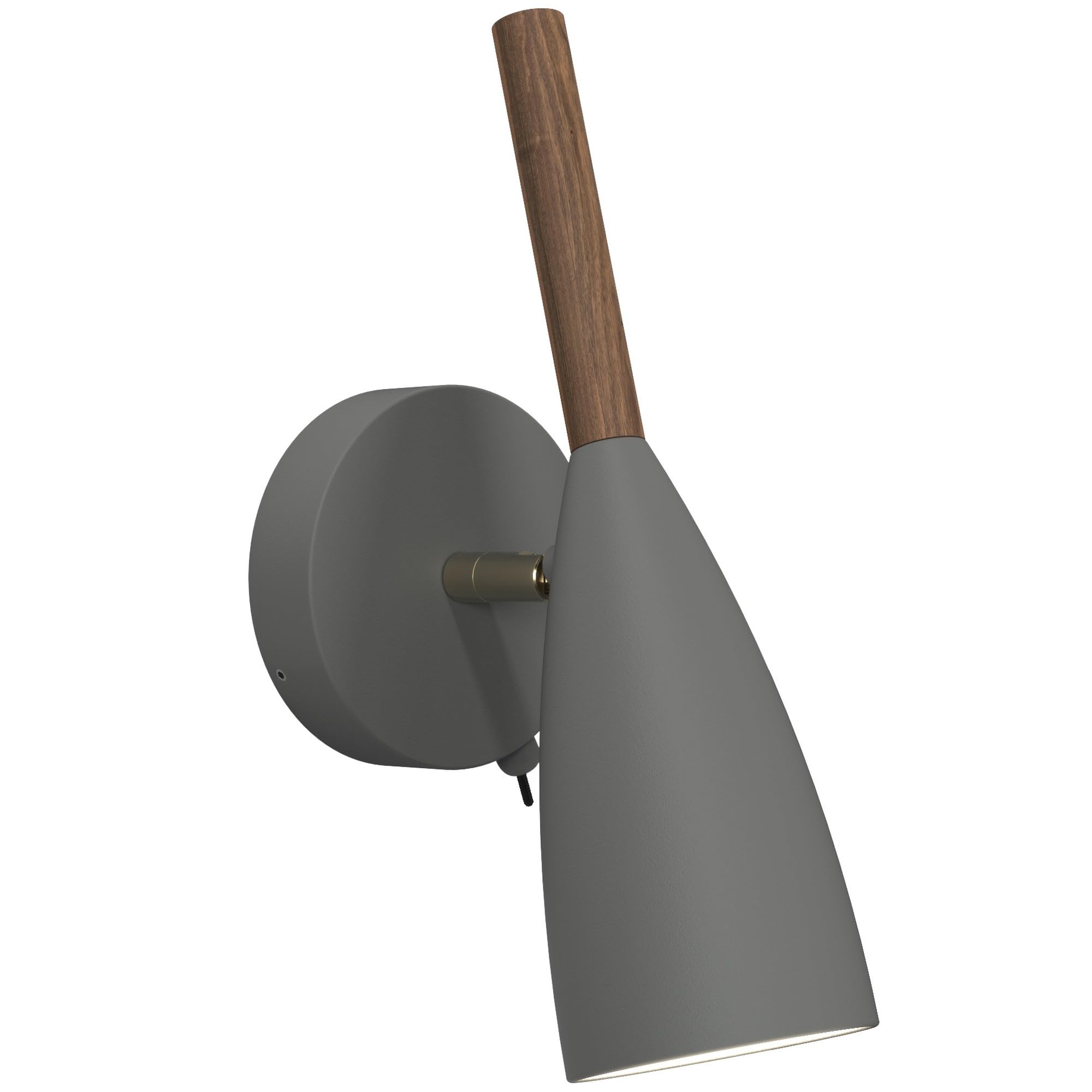 Nordlux Pure Wall Light Grey Metal Bedroom GU10 Switch Plug in/Mains