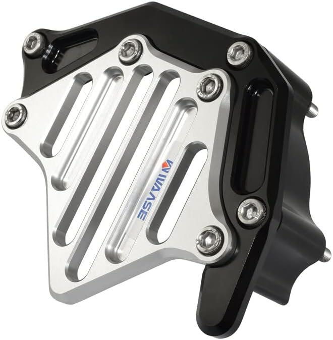 Motorbike Front Sprocket Chain Guard Cover Left Side Engine For Kawasaki Z900RS Z 900 RS Cafe/ABS 2018 2019 2020 2021 (Silver)