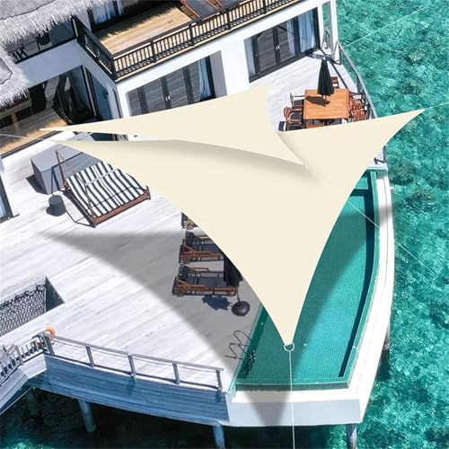 Voile d'ombrage triangulaire imperméable 95% UV pour terrasse - 5
