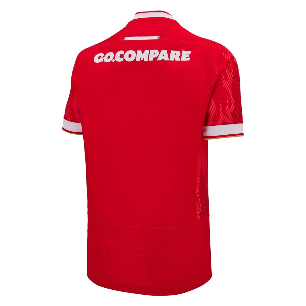 Macron Maillot de rugby du Pays de Galles 2024/25 pour adultes, rouge, coupe régulière