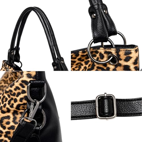 Bolso Hobo para Mujer Tipo Bolsa de Cubo de Cuero miniatura 6