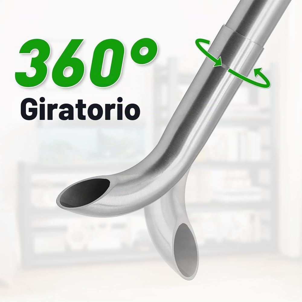 LINLAN Entrada/Salida Lily Pipe Acero Inoxidable 304 con Soporte Mini de Aleación de Aluminio, Salida giratoria 360°, para Manguera Filtro 16mm ID, para Acuarios Sin Marco (16mm)