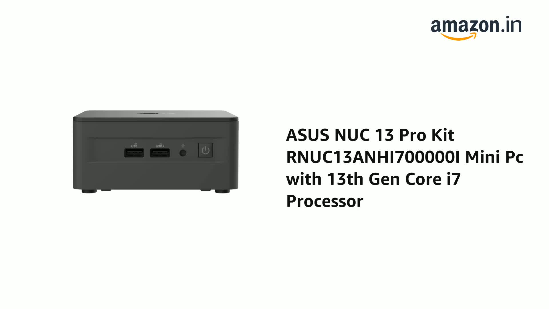 ASUS NUC 13 Pro Kit RNUC13ANHI700000I Windows OS Mini Pc with 13th