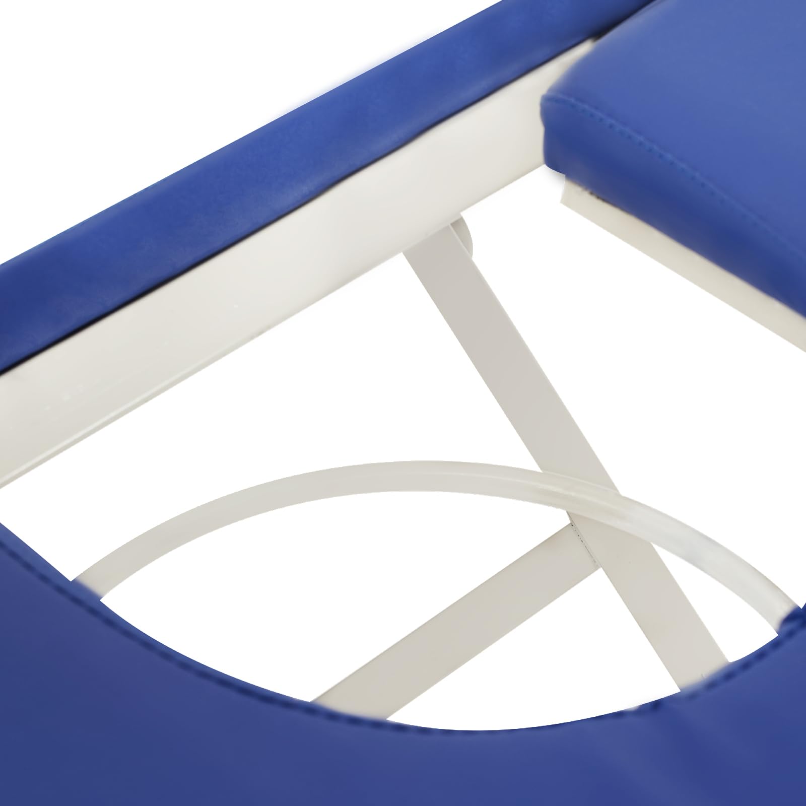 Sedia ginecologica, sedia per il trattamento con pratico poggiapiedi, letto esame regolabile per esami ginecologici regolari blu