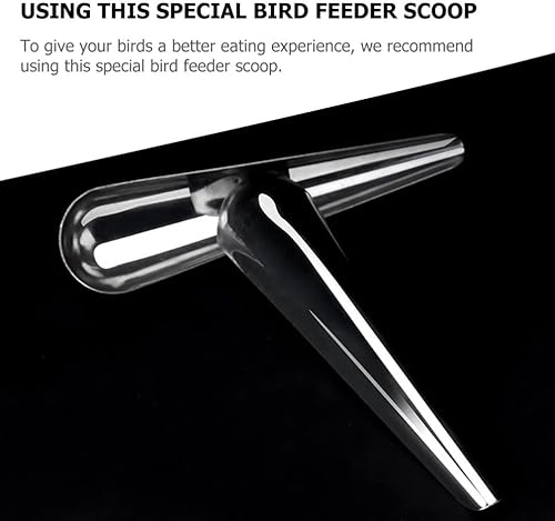 Miniatura 7 de POPETPOP Cuchara alimentadora de loros, 2 unidades, cuchara de alimentación de pájaros, cuchara de alimentación de loro de acero inoxidable, pala de