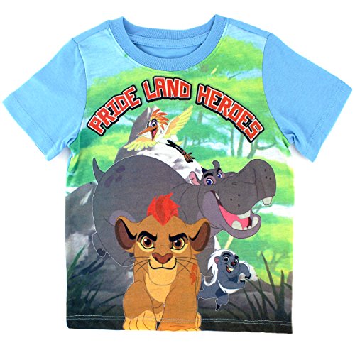 Disney Little Boys Lion Guard Short Sleeve T-Shirt, Blue, 4T