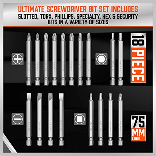 HORUSDY 208-Piece Screwdriver Bit Set, Made Chrome Vanadium Steel Security Bit