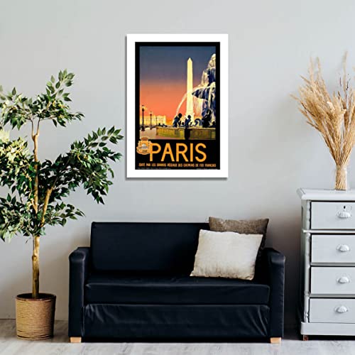 Affiche de voyage Paris encadrée petit format poster mural mat - 3