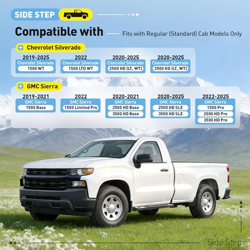 Estribos laterales running board para Chevrolet Silverado miniatura 2